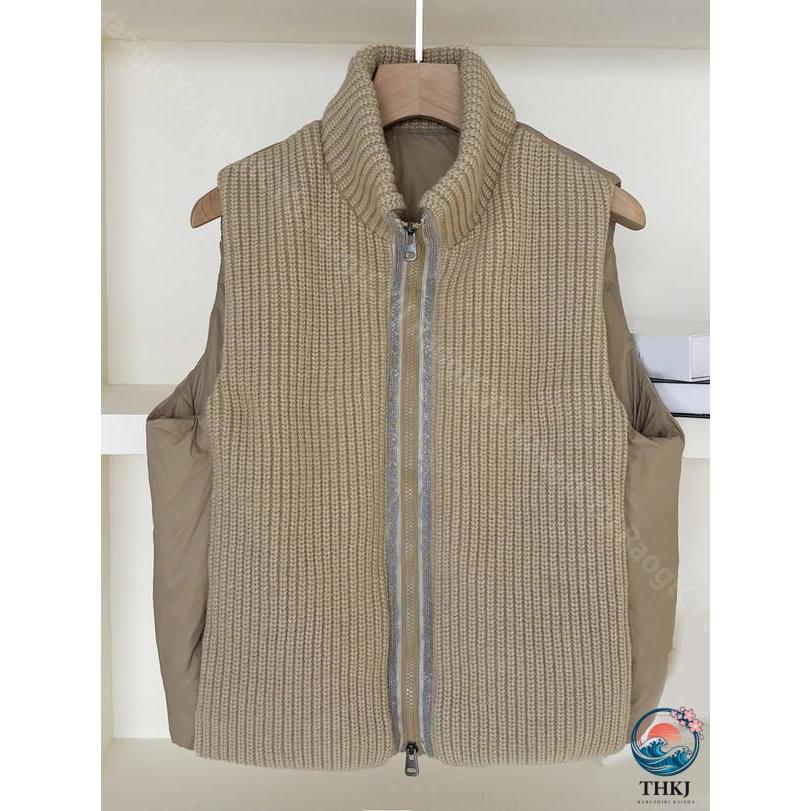厚手 ダウンベスト レディース ダウン ジャケット コート THKJ ブルゾン アウター 袖なし 冬服 ゆったり 暖かい 防寒 快適 着回しやすい 合わせやすいの画像