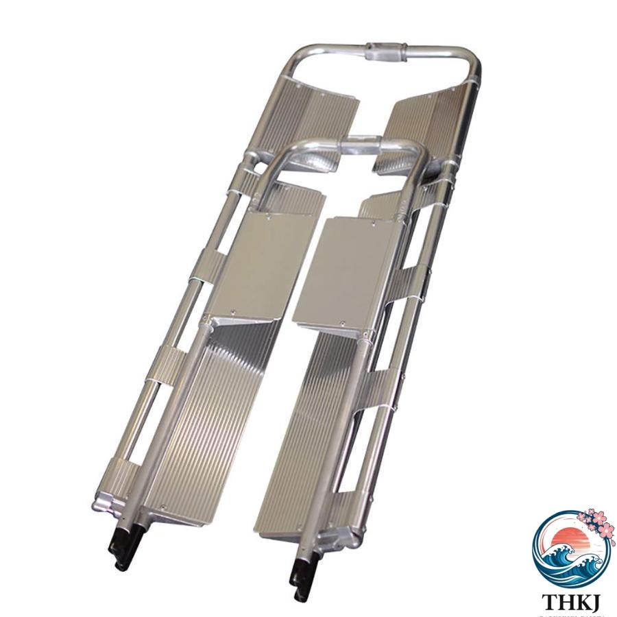 医療用緊急ストレッチャー THKJ アルミニウム合金伸縮式脊椎ボードストレッチャー固定キット軽量スクープタイプの患者移送 快適 使いやすい 毎日のケアにの画像