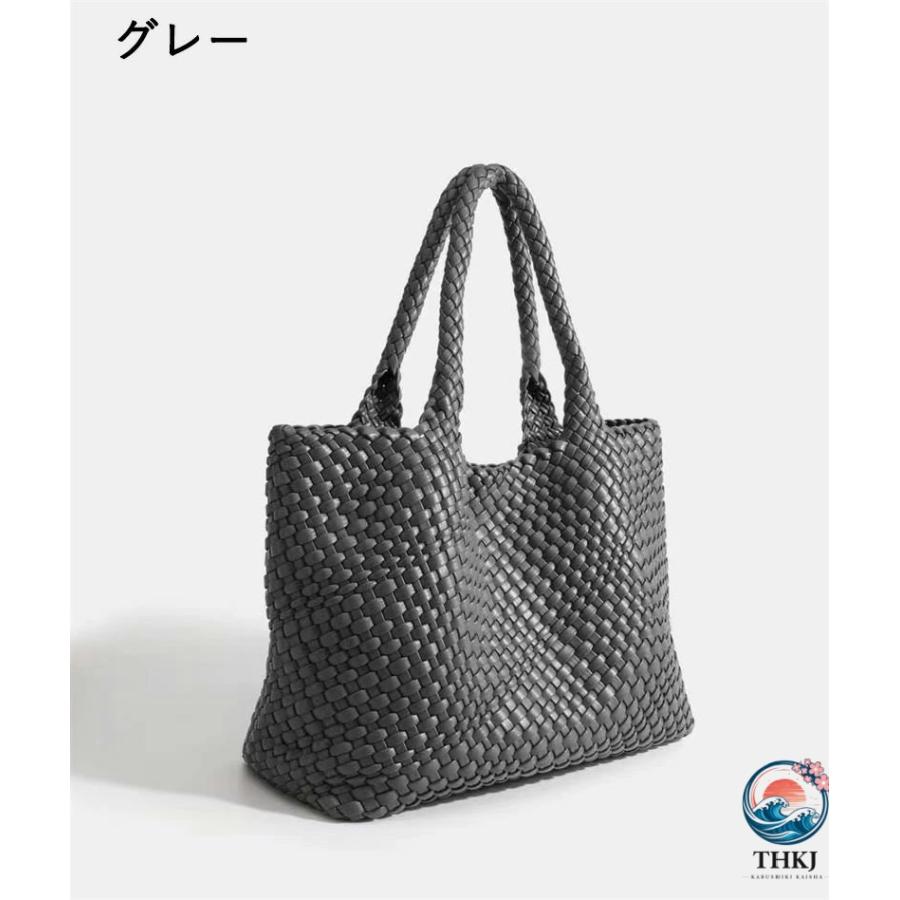 編み込みトートバッグ メッシュトートバッグ トートバッグ レディース