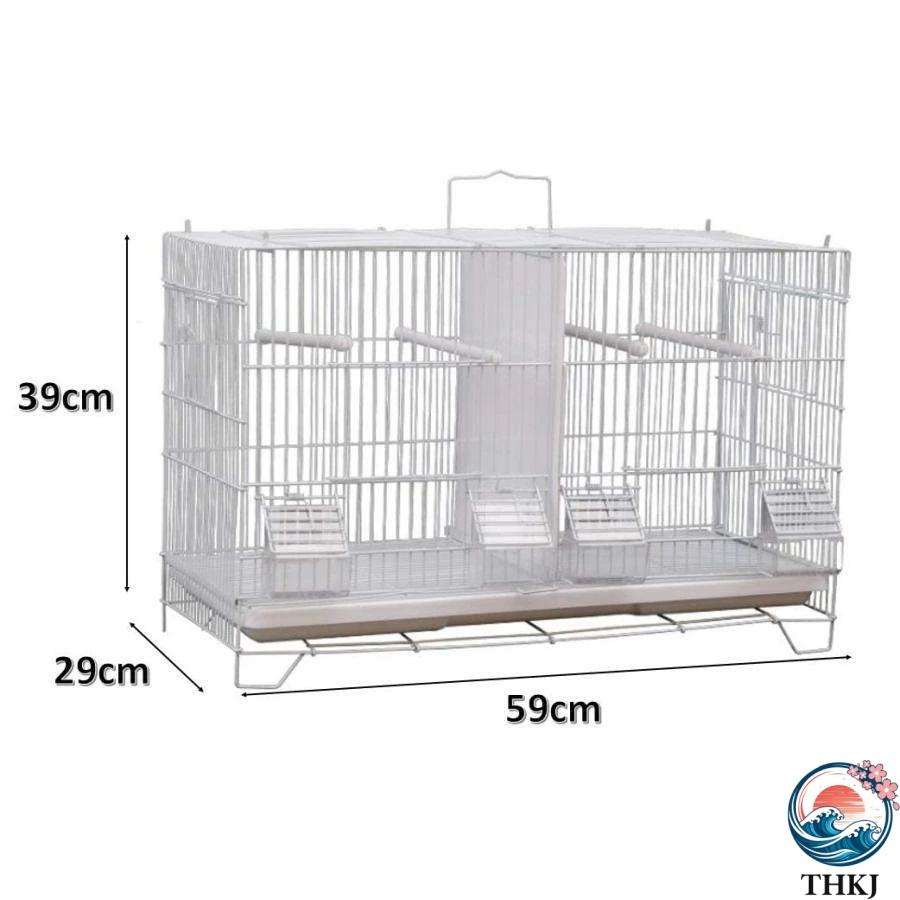 仕切り付き鳥かご　多頭飼い用バードゲージ 鳥かご バードゲージ 仕切り 付き 鳥小屋 大型 複数飼い セキセイ