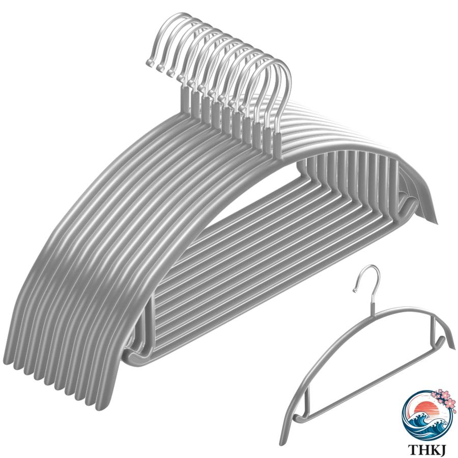 ハンガー すべらない かたくずれ防止 30本組 洗濯物干し THKJ ハンガーつかないハンガー おしゃれ 滑らない 滑り落ちない はんがー スー 空間になじむの画像