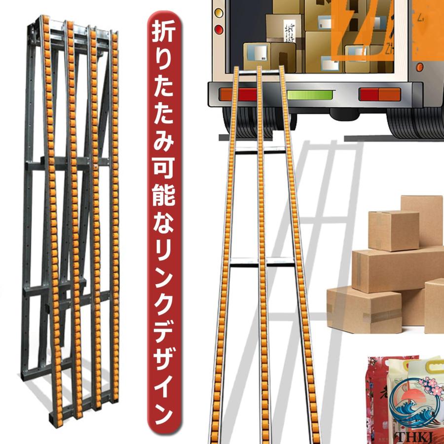 重力コンベア 輸送機 ローラコンベヤ 荷役滑り台 伝送ベルト用アイドラー THKJ 梯子 重力伝送 折りたたみ ポータブル 携帯用 軽量 使いやすい 便利 多用途の画像