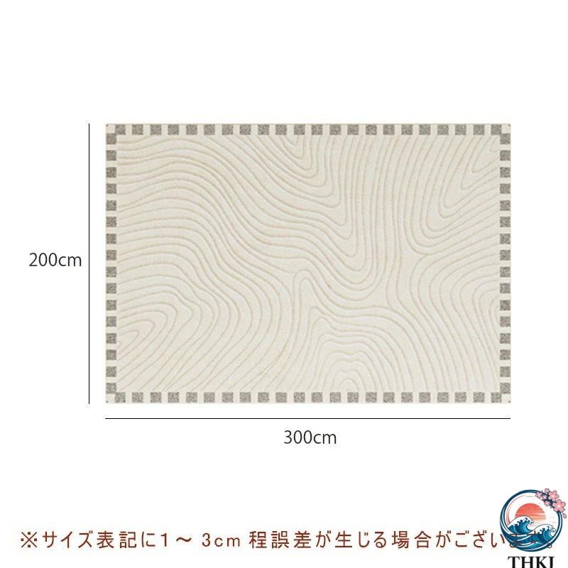 ラグ カーペット 滑り止め付き 長方形 120×160 160×230 200×300 オシャレ THKJ 送料無料 デザイン 洗える 北欧 オールシーズン マット おしゃれ 敷物_13