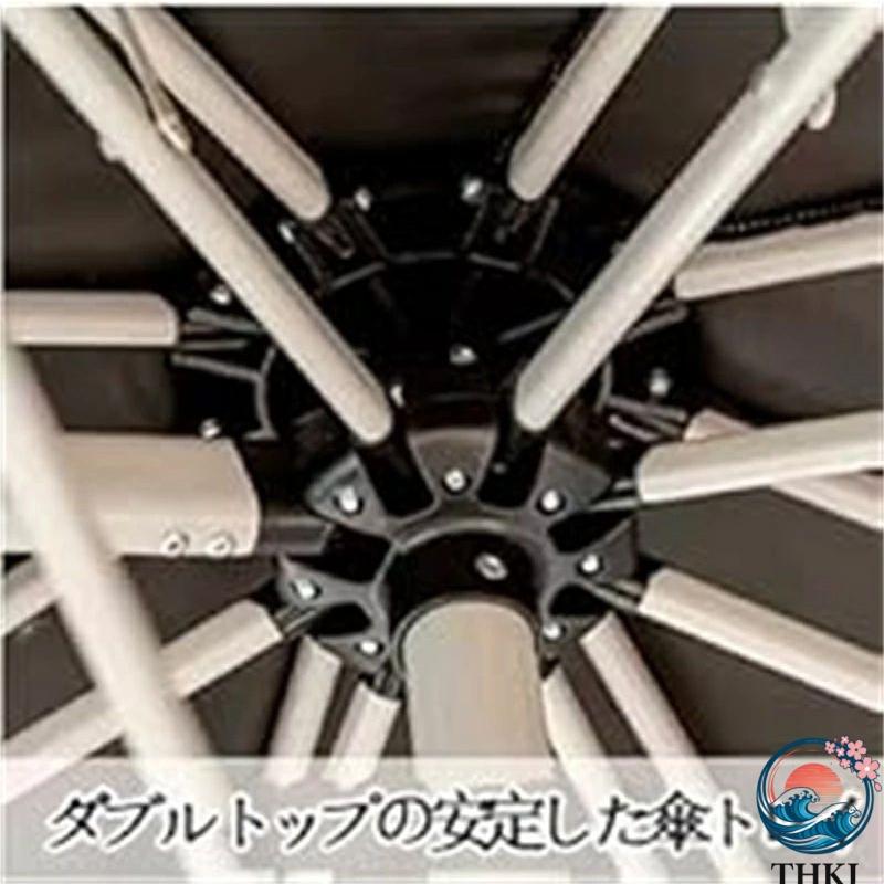 ガーデンパラソル 大型 パラソル 約)直径300cm 折りたたみ アルミ製 THKJ ハンギングパラソル 風に強い UVカット 撥水 クランク開閉 高さ調節 角度調整_17