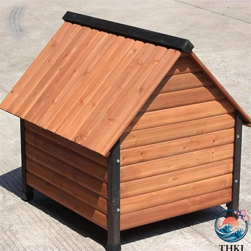 犬小屋 ペット犬小屋 木製ペット犬小屋 屋外 耐候性 THKJ 防水 ペットハウス 天然木製犬小屋 床上げ式 使いやすい お手入れ簡単 快適 ペットも快適 おすすめ_5