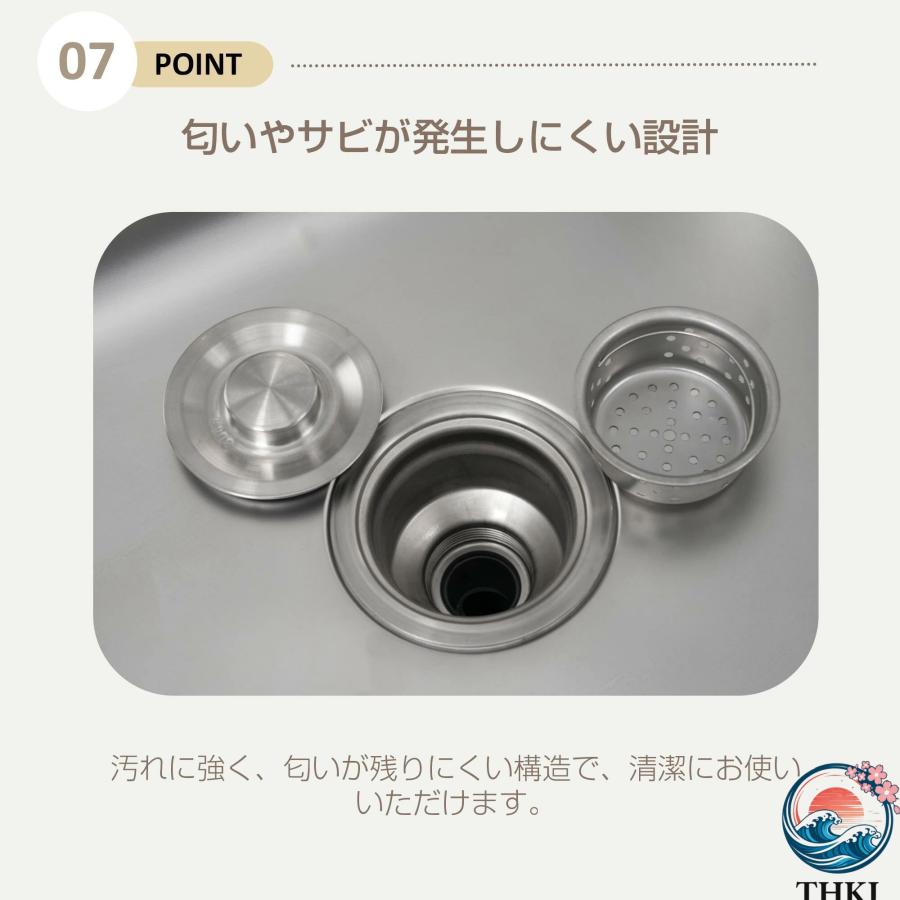 流し台 屋外 ステンレス 水栓付 蛇口付き シンク アウトドア 幅広 THKJ 水栓付き キッチン 屋外用 ステンレス流し台 ステンレスキッチン 使いやすい 時短調理の画像