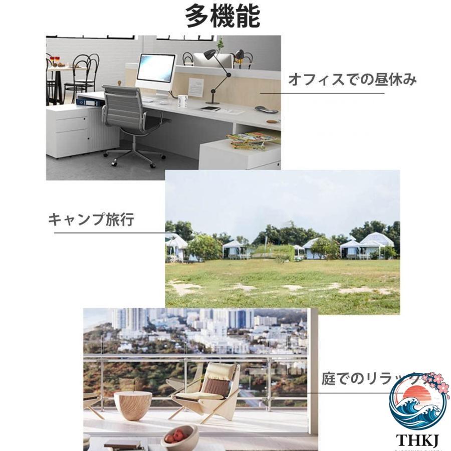 リクライニングチェア 折りたたみチェア チェアーベッド 耐荷重100KG THKJ 枕つき 多段階調整 折り畳み式 省スペース マッサージレスト ゼロ おしゃれ_8