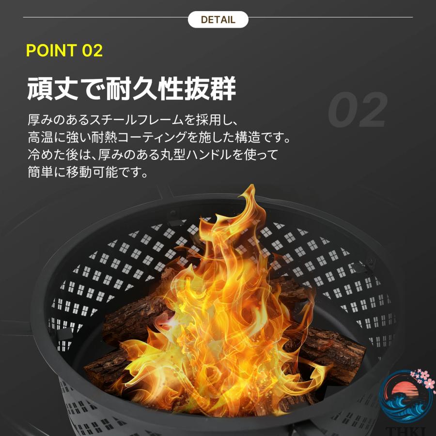ファイヤーピット 焚き火台 バーベキューコンロ 焚火台 大型焚火