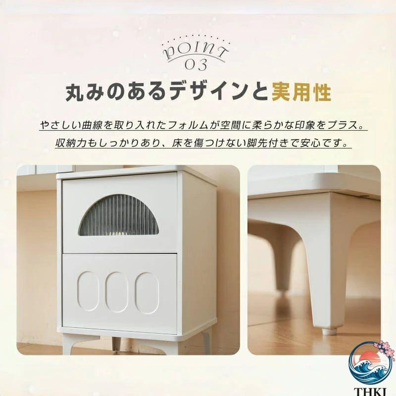 ブランド登録なし - 用だんす 格好のいい 女役者鏡鑑 用だんす お北欧風 お姫系 速見表幅80糎  用だんす LED鏡鑑 サイドテーブルあり 寝部屋 かざり付ける速見表 小っちゃい 位相空間になじむ