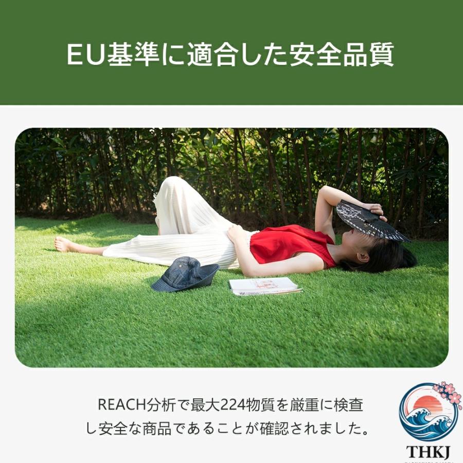 ブランド登録なし - 人工芝 渦巻形 1m×10m 芝丈35粍 いの一番22本つき 4色立体感 透水穴つき 即物的  ふかふか 高品質 密集して 色落ちにくい 抜けにくい 取りもどす性 立体感 青緑