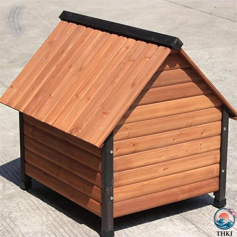 犬小屋 ペット犬小屋 木製ペット犬小屋 屋外 耐候性 THKJ 防水 ペットハウス 天然木製犬小屋 床上げ式 使いやすい お手入れ簡単 快適 ペットも快適 おすすめ_5