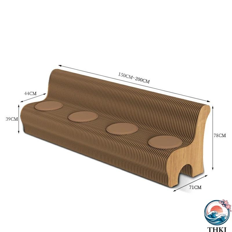 折りたたみペーパーチェア 折りたたみペーパースツール THKJ スタイリッシュ 伸びる 紙 伸縮 家庭用シッティングチェア おしゃれ 空間になじむ 使いやすい_11