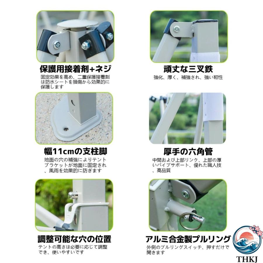 ワンタッチ テント 2M 3M 4.5M幅 簡易テント タープテント 防水 防日光