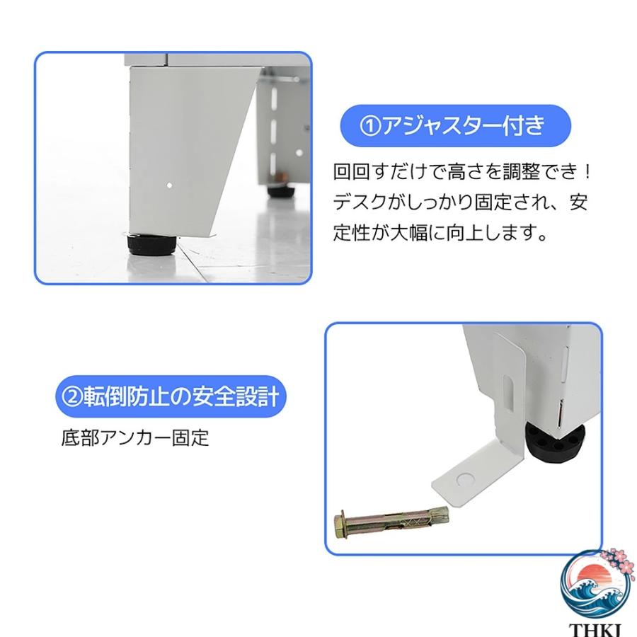 物置 収納庫 屋外 大型 倉庫 室外収納庫 屋外収納キャビネット 両開きドア THKJ ブラック ホワイト 黒 白 物置き台 収納ボード付き 収納ポール 大容量 タの画像