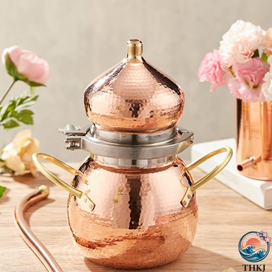 蒸留器 家庭用 銅密造酒蒸留器 純銅アレンビック蒸留器2L 3L