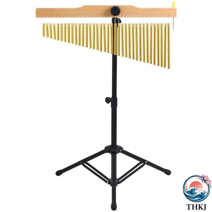 ツリーチャイム 36音 チャイム 楽器 バーチャイム スタンド付き THKJ 打楽器 ウィンドチャイム 教育 知育楽器 音楽会 クリスマス 文化祭 おしゃれ 使いやすいの画像