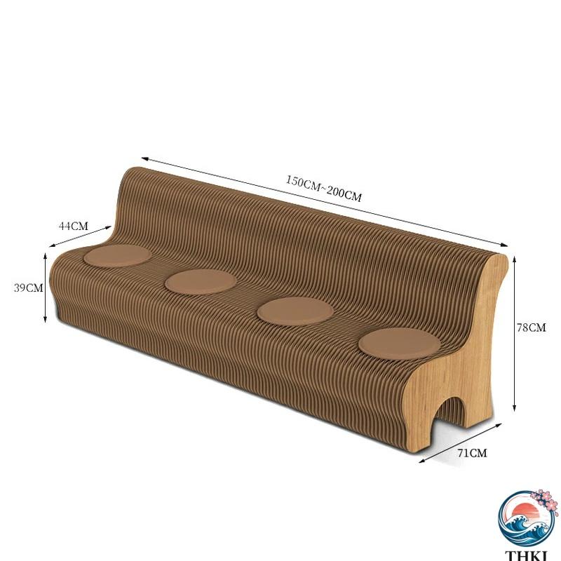 折りたたみペーパーチェア 折りたたみペーパースツール THKJ スタイリッシュ 伸びる 紙 伸縮 家庭用シッティングチェア おしゃれ 空間になじむ 使いやすい_12