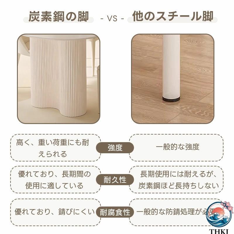 ダイニングテーブル セラミック天板 楕円 白 2人 6人 120 140 160 北欧