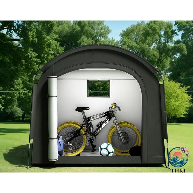 自転車 テント サイクルハウス 1-2台用 レインカバー付き 収納 屋外