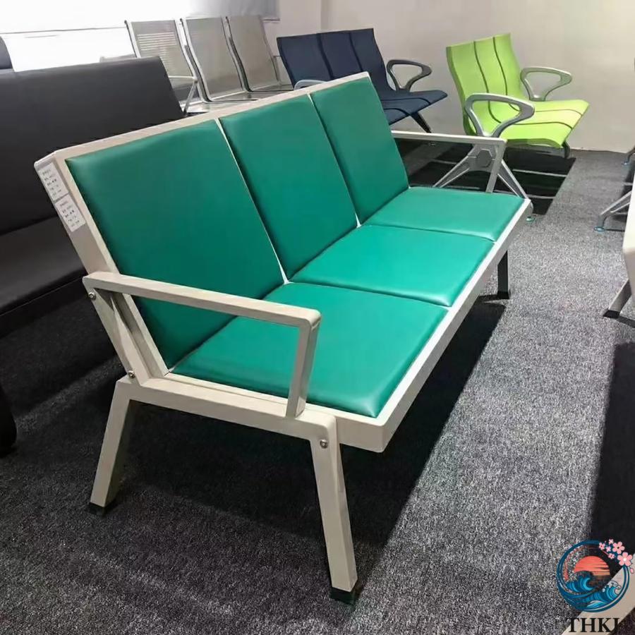 空港受付チェア 待合室チェア レセプションチェア 175X70X82CM ロビーチェア THKJ 3人掛け 空港チェア ロビーベンチ 待合室 ベンチ 会議用椅子 空 おしゃれの画像