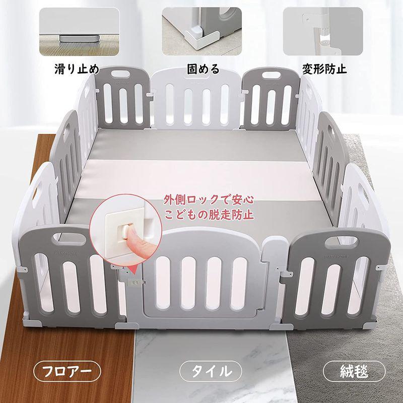 大阪熊 ベビーサークル ベビーフェンス 200×180 扉付き ハイタイプ 2カラー ベビーゲート キッズランド プレイヤード ベビー プレ ベビーサークル ベビーフェンス 200×180 扉付き ハイタイプ 2カラー ベビーゲート キッズランド プレイヤード ベビー プレ