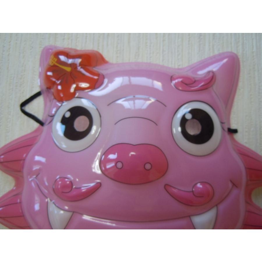 お面　シーサー　ピンク　桃色　魔除け　沖縄　獅子　おめん　琉球　ご当地キャラ |  | 01