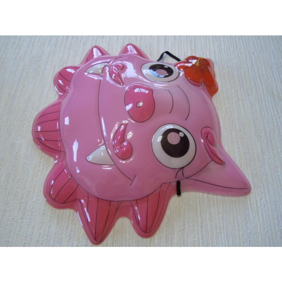 お面　シーサー　ピンク　桃色　魔除け　沖縄　獅子　おめん　琉球　ご当地キャラ |  | 03