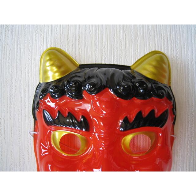 お面　オニ　鬼　赤鬼　節分　プラスチック製　パーティー　お祭り　おめん　縁日 |  | 01