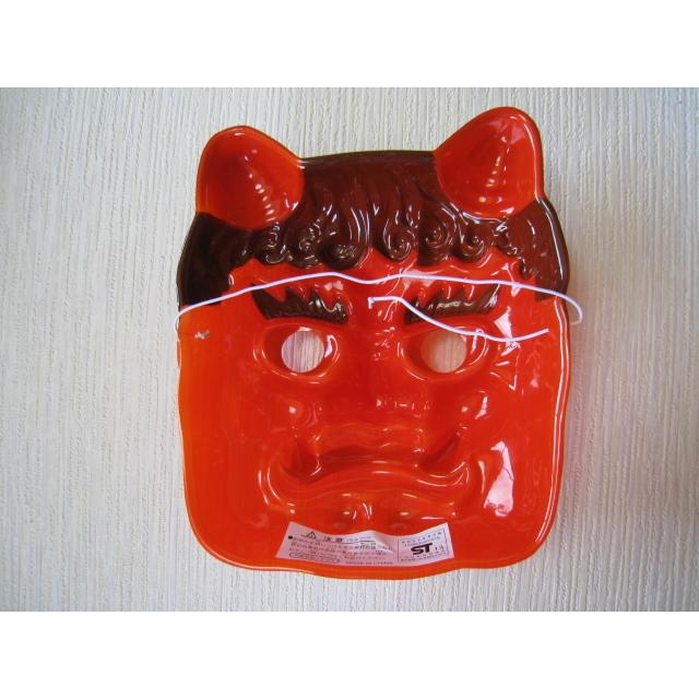 お面　オニ　鬼　赤鬼　節分　プラスチック製　パーティー　お祭り　おめん　縁日 |  | 04