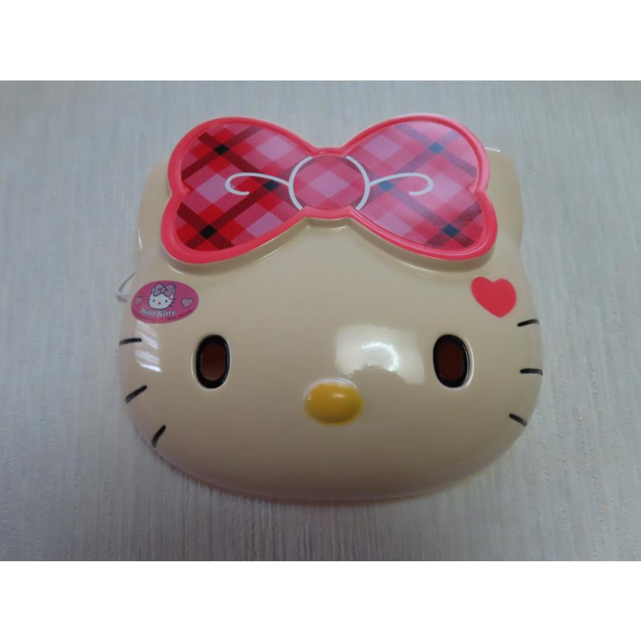 お面 ハローキティ ビッグリボンパステルレッド 長期保管 日焼け変色