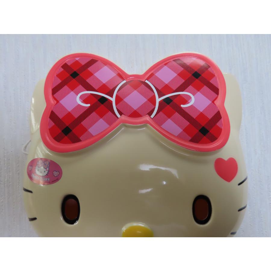 お面 ハローキティ ビッグリボンパステルレッド 長期保管 日焼け変色