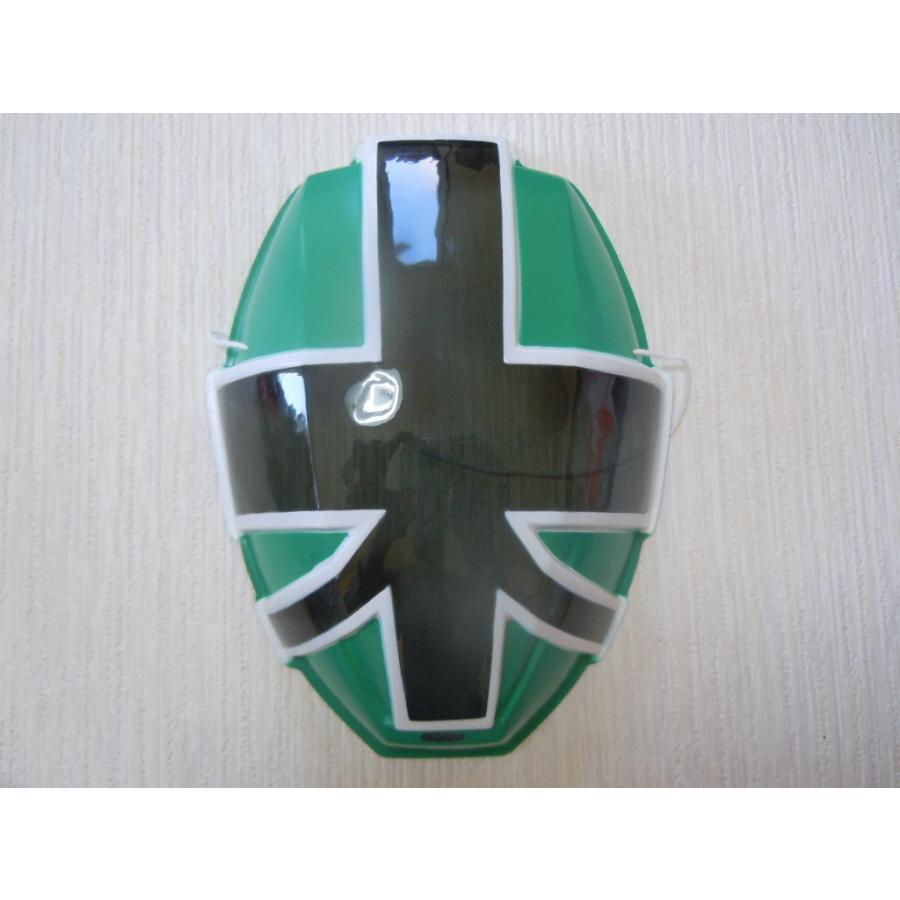 お面　侍戦隊シンケンジャー　シンケングリーン　鈴木勝吾　2009年〜2010年　特撮テレビドラマ　東映　スーパー戦隊ヒーロー　おめん | 