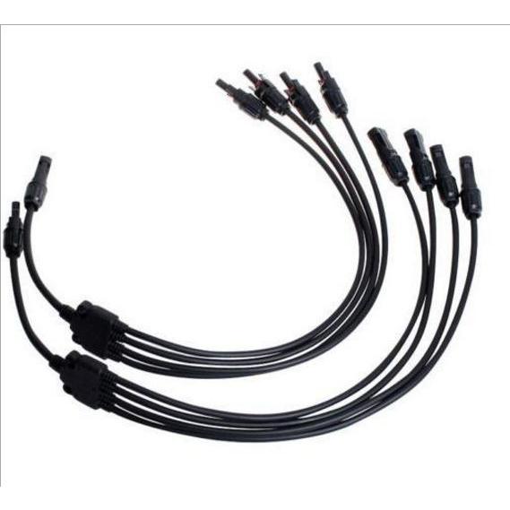 RIZ PLUS ソーラーパネル 4分岐ケーブル 分岐ケーブル 並列接続 MC4 4