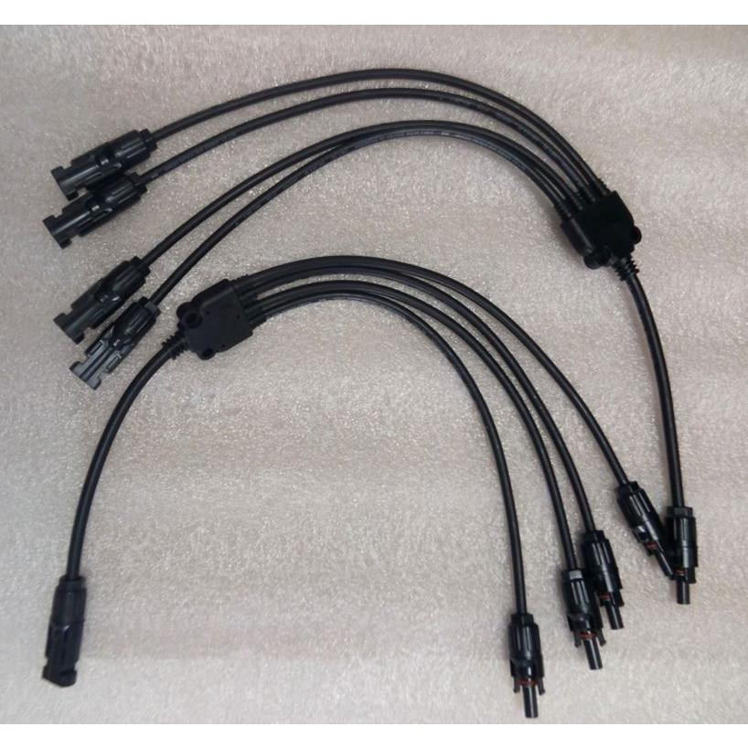 RIZ PLUS ソーラーパネル 4分岐ケーブル 分岐ケーブル 並列接続 MC4 4