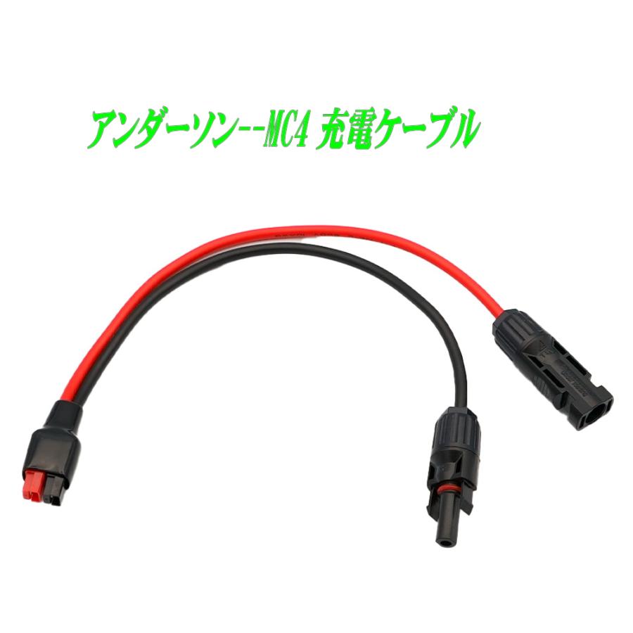 RIZ PLUS アンダーソンコネクター to MC4コネクター 30cm ポータブル