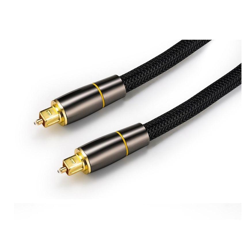 光デジタルケーブル 1m 高品質光ケーブル TOSLINK 角型プラグ オーディオケーブル/D003 |  | 02