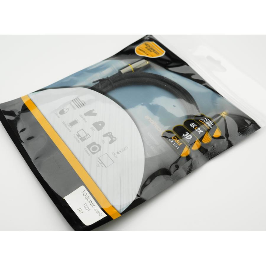 光デジタルケーブル 1m 高品質光ケーブル TOSLINK 角型プラグ オーディオケーブル/D003 |  | 08