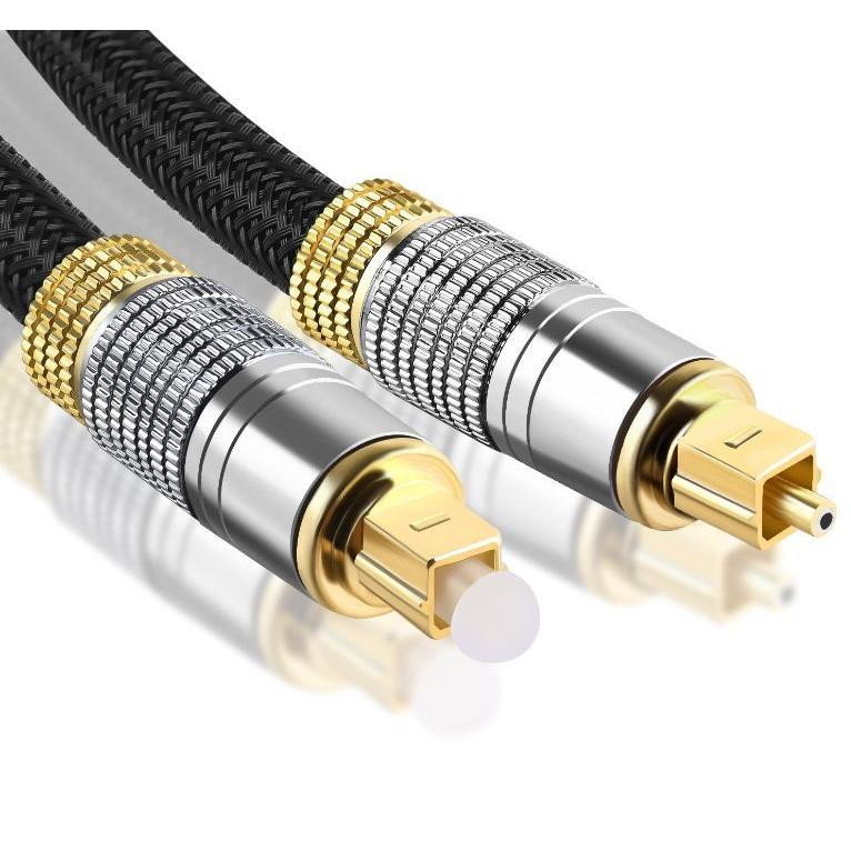 光デジタルケーブル 1.8m オーディオケーブル (シルバー) TOSLINK 角型