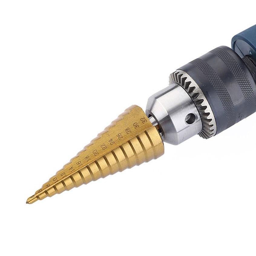 インパクトドライバー用ステップドリル  タケノコ ステップドリル 22mm たけのこドリル スパイラル 六角軸 穴あけ