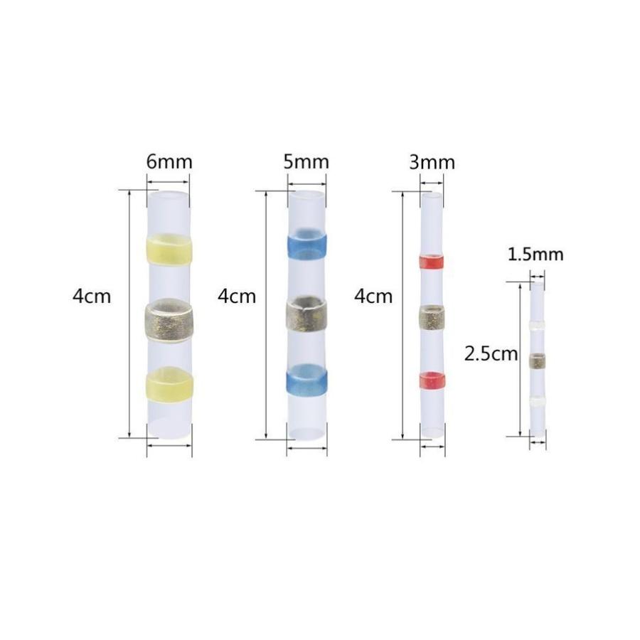 熱収縮チューブ＋半田付 10個セット 防水 腐食に強い配線結合｜arusena39｜03