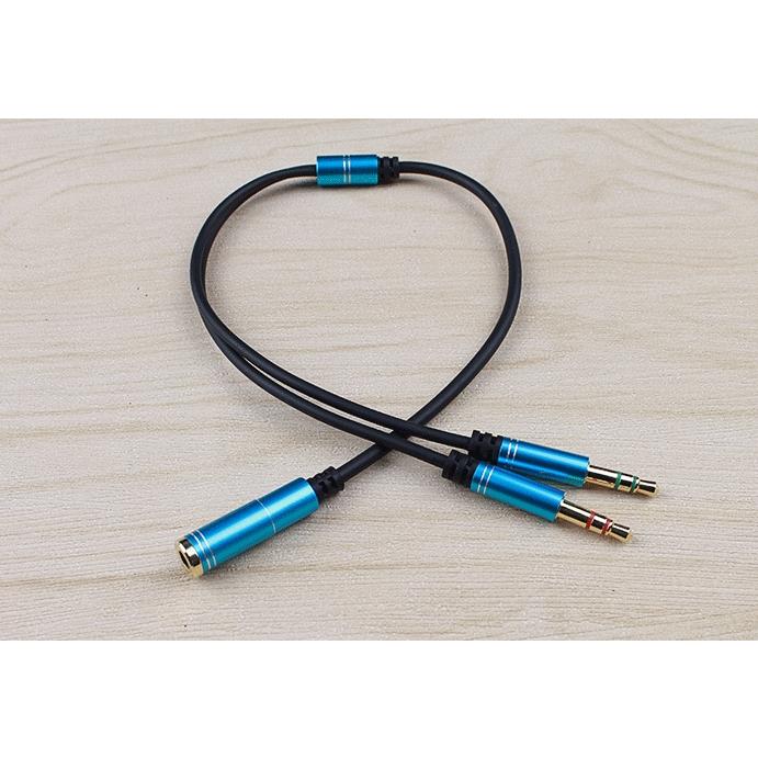 3.5mm変換アダプタケーブル 4極（メス）ヘッドホンマイク（オス