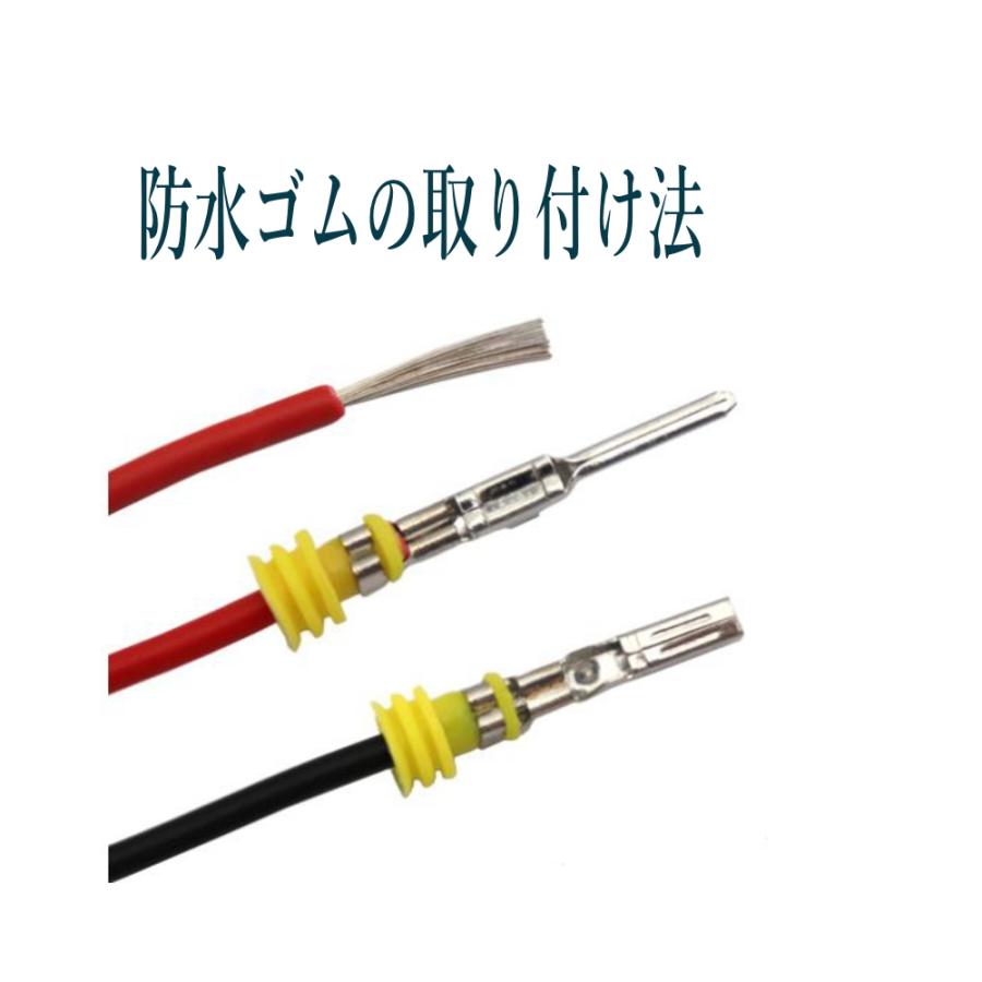 RIZ PLUS 防水 2ピンカプラ― コネクタ― 2極 オスメス 10個セット