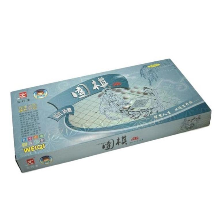 囲碁 囲碁盤 セット 折りたたみ式 ポータブル マグネット石 (中28.5