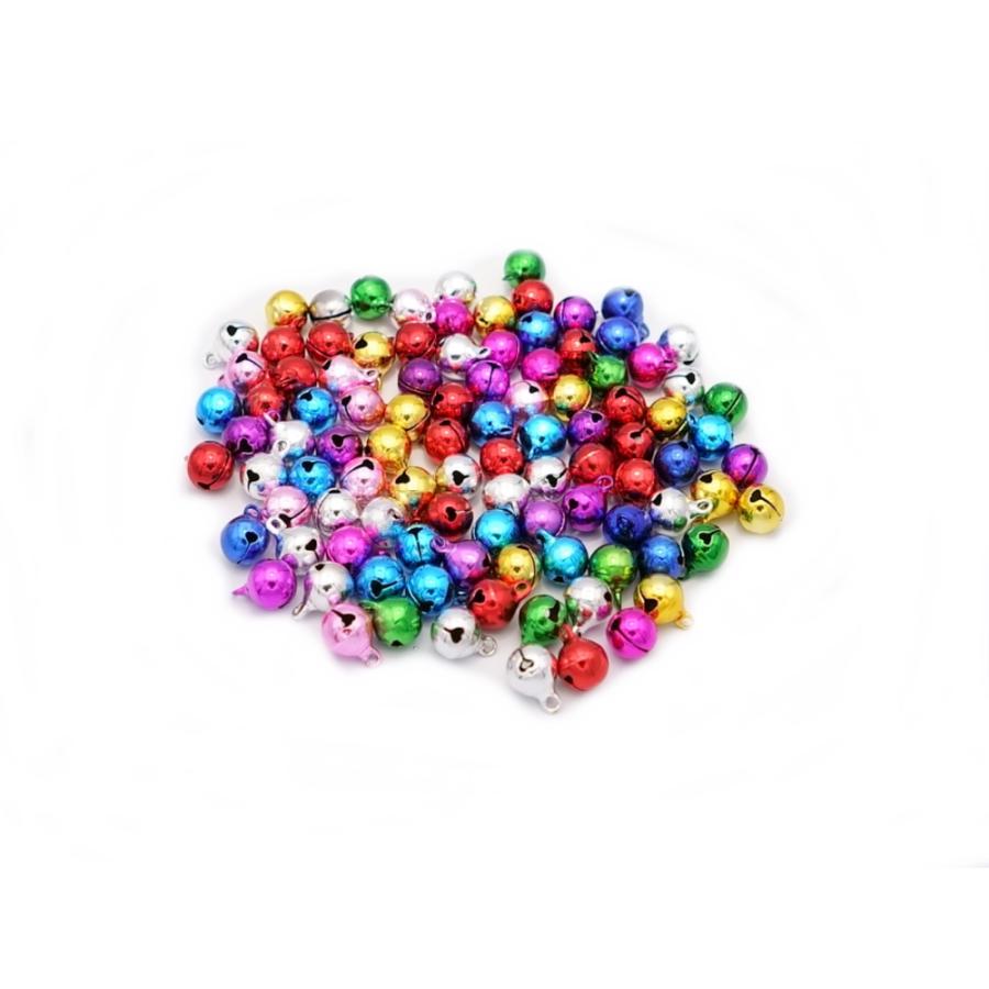 鈴 手芸用 10mm 100個 ハンドメイド アクセサリー ミックス : ARUSENA