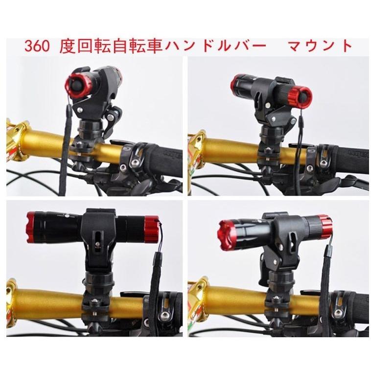 RIZ PLUS ライト ホルダー ブラケット LED フラッシュライト 自転車