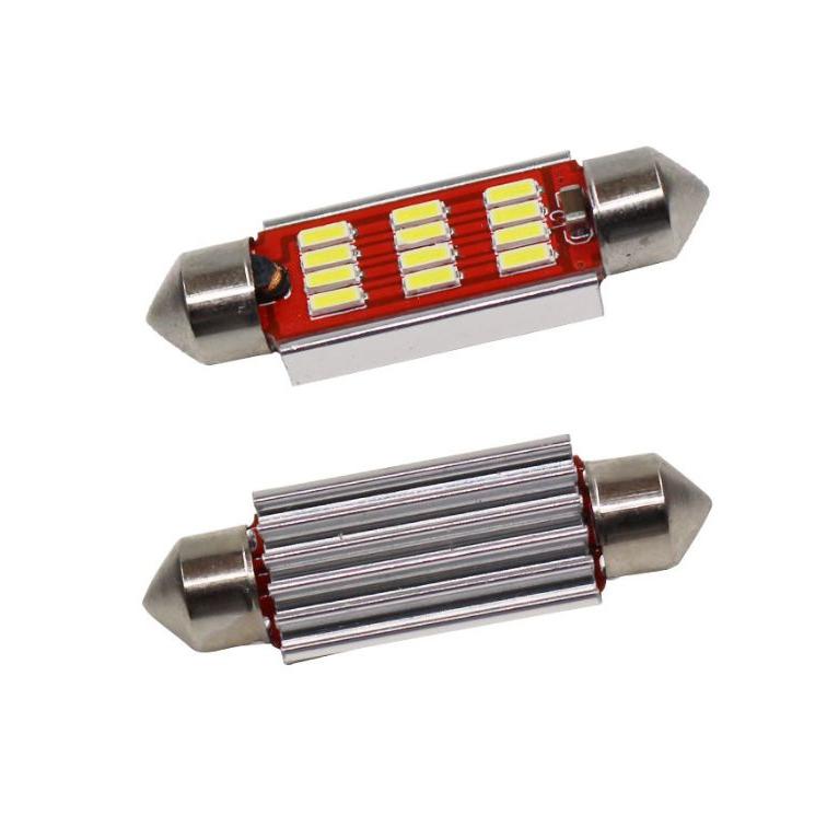 RIZ PLUS T10 LED バルブ led 16 31mm レッド 4014チップ 10-12灯 36mm