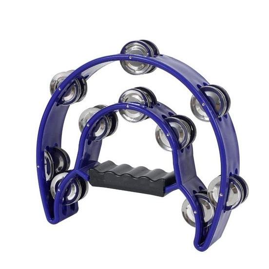 タンバリン 半円型 打楽器 パーカッション カラオケ パーティー