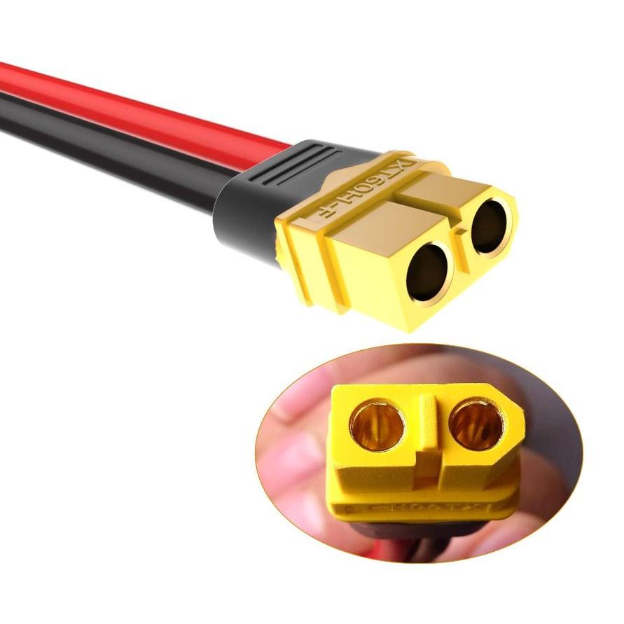 RIZ PLUS XT60-MC4充電ケーブル 50cm 12AWG ソーラーパネル ポータブル