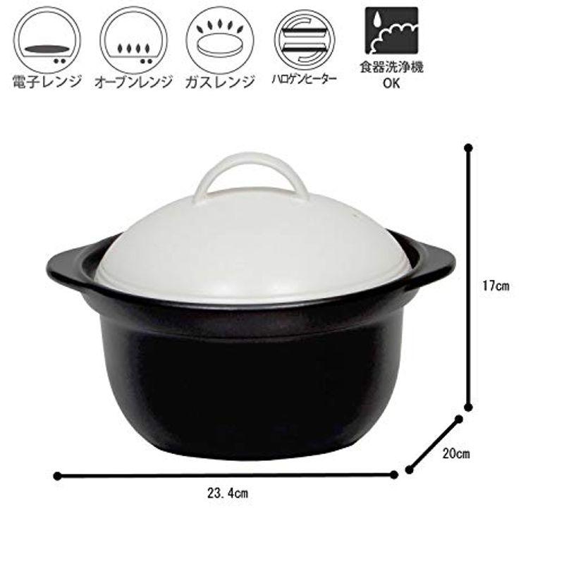 売上値引高 TAMAKI ごはん鍋 5Minutes Cooker ホワイト 全体/直径23.4cm×奥行20.0cm×高さ17.2cm 中蓋/直径16