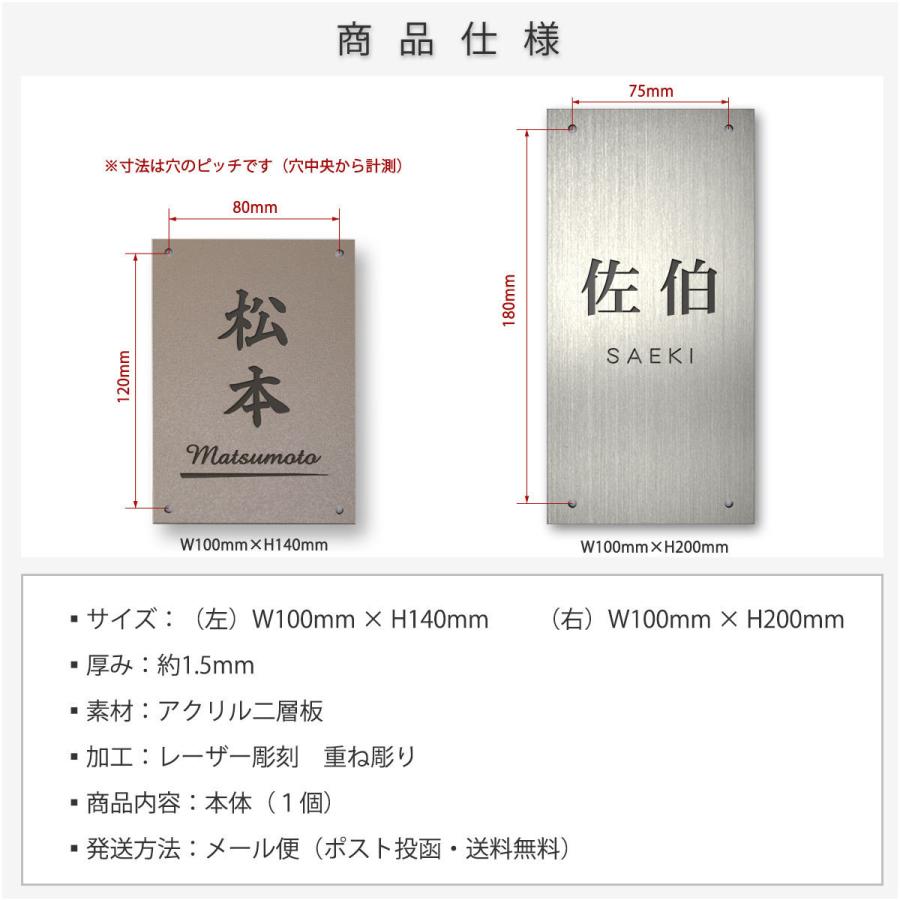 表札 アクリル 四国化成 ステンレス調 マイ門柱 スキットポール3型 SIC